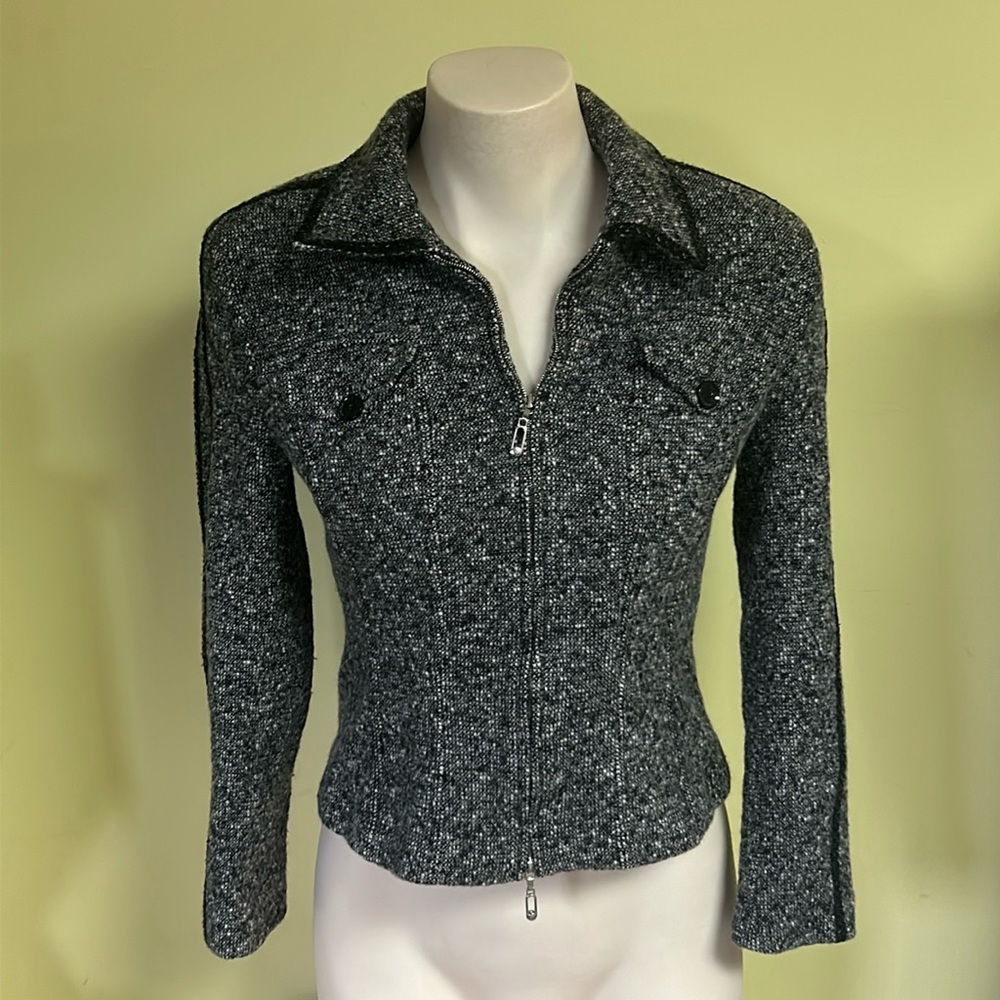 Escada Wool Leather Blazer